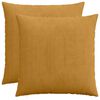 vidaXL Povlak na pol&scaron;t&aacute;ř 2 pcs HEERLEN Žlut&aacute; 80 x 80 cm man&scaron;estr