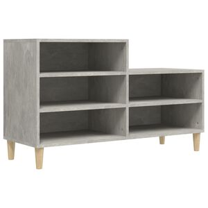 vidaXL Botn&iacute;k betonově &scaron;ed&yacute; 102x36x60 cm kompozitn&iacute; dřevo