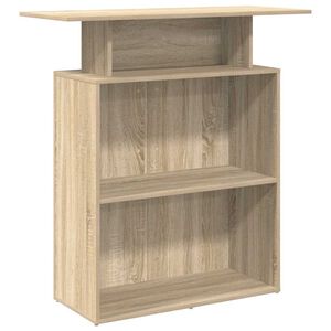 vidaXL Recepčn&iacute; stůl dub sonoma 100 x 40 x 104 cm, imitace dřeva