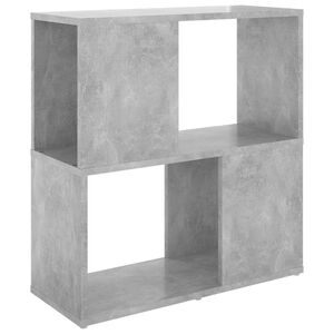 vidaXL Knihovna betonově &scaron;ed&aacute; 60 x 24 x 63 cm dřevotř&iacute;ska