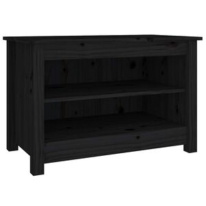 vidaXL Lavice s botn&iacute;kem čern&aacute; 70 x 38 x 45,5 cm masivn&iacute; borovice