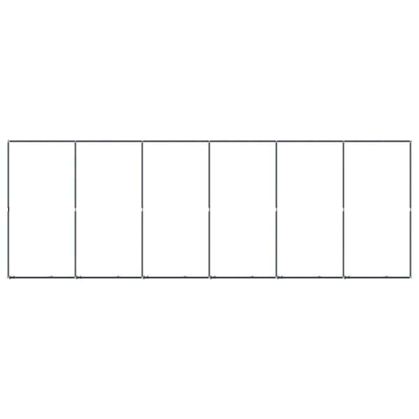 vidaXL Venkovn&iacute; ps&iacute; kotec ocel 11,06 m&sup2;