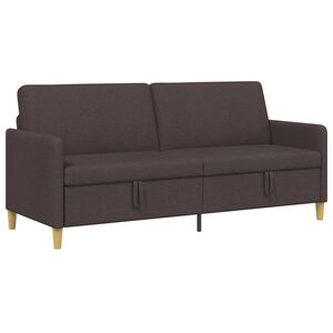 vidaXL Sofa s &uacute;ložn&yacute;m prostorem Tmavě hněd&aacute; 192 x 78 x 87 cm Polyester