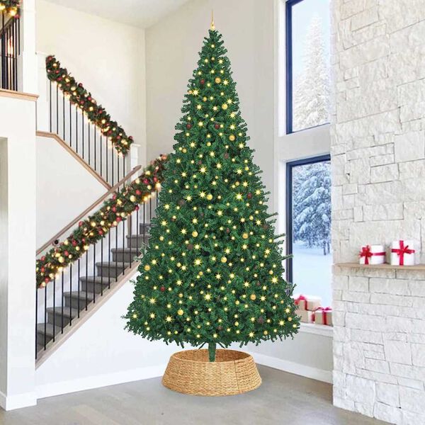 vidaXL Vánoční obojek na stromek Hnědá 105 x 105 x 28 cm Vodní hyacint