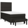 vidaXL Box spring postel s matrac&iacute; čern&aacute; 100 x 200 cm textil