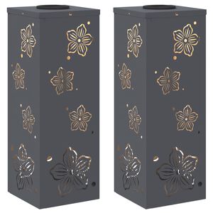 vidaXL Sol&aacute;rn&iacute; LED Cestovn&iacute; Světlo 2 pcs Antracit