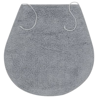 vidaXL Sada koupelnových předložek 3 kusy textilní šedá