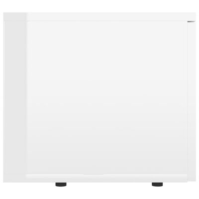 vidaXL TV stolek bílý s vysokým leskem 80 x 34 x 30 cm dřevotříska