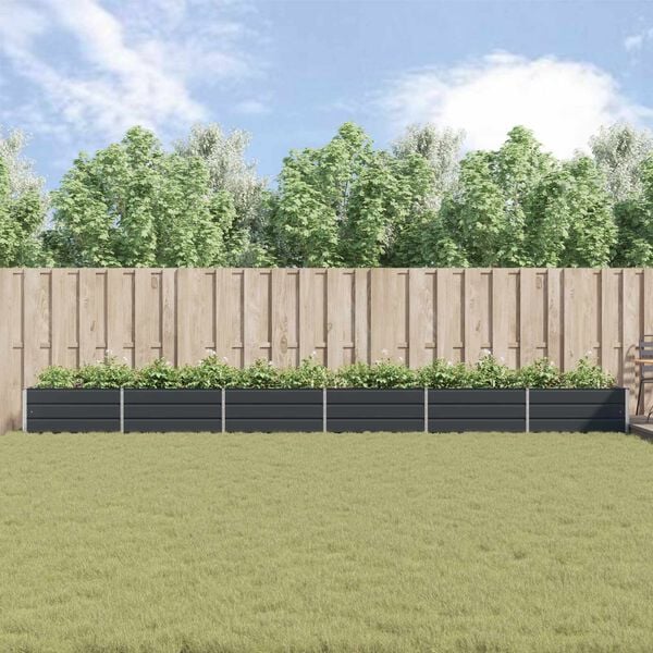 vidaXL Truhl&iacute;k Antracit 195 x 100 x 45 cm Pozinkovan&aacute; ocel