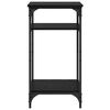 vidaXL Bočn&iacute; stůl s polic&iacute; Čern&yacute; dub 40 x 30 x 75 cm kompozitn&iacute; dřevo