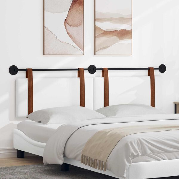 vidaXL Z&aacute;věsn&aacute; čeln&iacute; deska N&aacute;stěnn&yacute; B&iacute;l&yacute; 170 x 55 x 5 cm Antick&yacute; PU