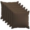 vidaXL Povlak na pol&scaron;t&aacute;ř 6 pcs HOUTEN Taupe 80 x 80 cm Fale&scaron;n&yacute; len