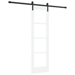 vidaXL Posuvn&eacute; dveře ORKDAL B&iacute;l&aacute; a čern&aacute; 61 x 198,5 cm