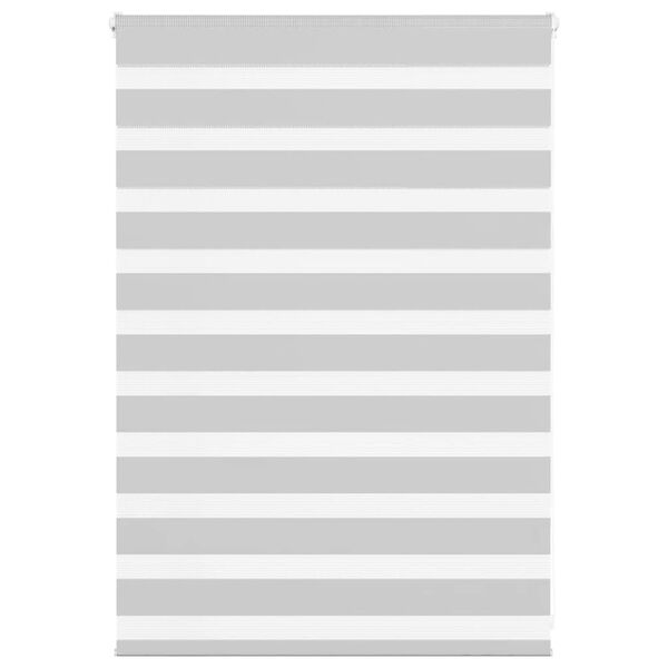 vidaXL Zebra roleta světle &scaron;ed&aacute; 100x100cm &scaron;&iacute;řka l&aacute;tky 95,9cm polyester