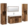 vidaXL 5d&iacute;ln&aacute; koupelnov&aacute; sestava old wood kompozitn&iacute; dřevo