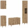 vidaXL Sada koupelnov&yacute;ch skř&iacute;n&iacute; 4 kusy ALKMAAR Dub artisan