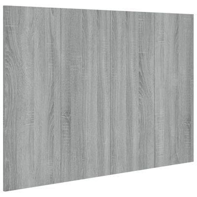 vidaXL Čelo postele šedé sonoma 120 x 1,5 x 80 cm kompozitní dřevo