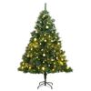 vidaXL Uměl&yacute; skl&aacute;pěc&iacute; v&aacute;nočn&iacute; stromek se 150 LED a koulemi 150 cm