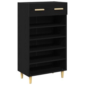 vidaXL Skř&iacute;ň na obuv 60 x 35 x 105 cm Kompozitn&iacute; dřevo Čern&yacute; dub