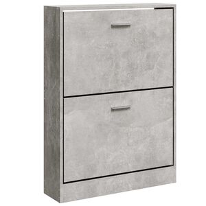 vidaXL Botn&iacute;k betonově &scaron;ed&yacute; 59x17x81 cm kompozitn&iacute; dřevo