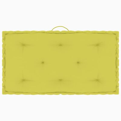 vidaXL Podušky na nábytek z palet 7 ks jablkově zelené bavlna