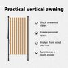 vidaXL Venkovn&iacute; roleta oranžov&aacute; a b&iacute;l&aacute; 120 x 270 cm textil a ocel