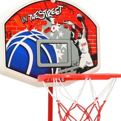 vidaXL Přenosná basketbalová hrací sada nastavitelná 120 cm