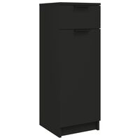 vidaXL Koupelnová skříňka černá 32 x 34 x 90 cm kompozitní dřevo