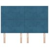 vidaXL Čelo postele s čelo Tmavě modr&aacute; 144 cm Uměl&aacute; kůže