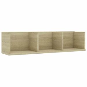 vidaXL N&aacute;stěnn&aacute; police na CD dub sonoma 75x18x18 cm kompozitn&iacute; dřevo