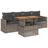 vidaXL 5d&iacute;ln&aacute; zahradn&iacute; sedac&iacute; souprava s podu&scaron;kami polyratan ak&aacute;cie