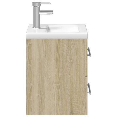 vidaXL Koupelnová skříňka se zápustným umyvadlem dub sonoma