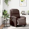 vidaXL Elektrické polohovací křeslo hnědé umělá kůže