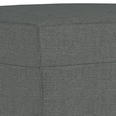 vidaXL 3dílná sedací souprava s poduškami tmavě šedá textil
