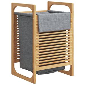 vidaXL Ko&scaron; na pr&aacute;dlo s &scaron;ed&yacute;m vakem 32 x 30 x 36,5 cm bambus