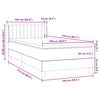 vidaXL Box spring postel s matrac&iacute; růžov&aacute; 100x210 cm samet