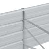 vidaXL Zahradní vyvýšený záhon 320x80x45 cm pozinkovaná ocel stříbrný