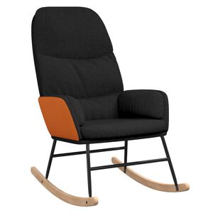 vidaXL Houpac&iacute; křeslo čern&eacute; textil