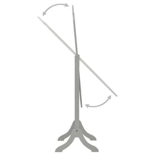 vidaXL Volně stoj&iacute;c&iacute; zrcadlo &scaron;ed&eacute; 46 x 48 x 164 cm