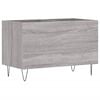 vidaXL Skř&iacute;ňka na LP desky &scaron;ed&aacute; sonoma 74,5x38x48 cm kompozitn&iacute; dřevo