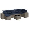 vidaXL 8d&iacute;ln&aacute; zahradn&iacute; sedac&iacute; souprava s podu&scaron;kami &scaron;ed&aacute; polyratan
