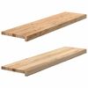 vidaXL N&aacute;&scaron;lapy na schody 2 ks neo&scaron;etřen&eacute; 100x25x2 cm masivn&iacute; dub