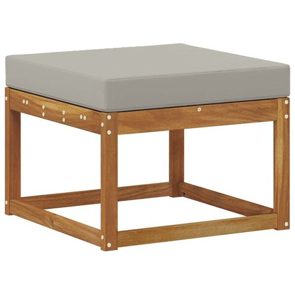 vidaXL Venkovn&iacute; pohovkov&aacute; souprava 7 pcs Př&iacute;rodn&iacute; a světle &scaron;ed&aacute;