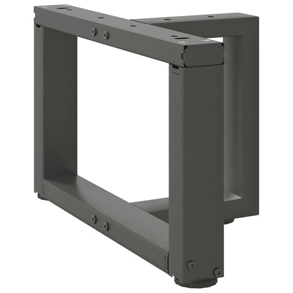 vidaXL Nohy konferenčn&iacute;ho stolku ve tvaru T, 2 ks, antracitov&eacute;, 50 x 25 x (30-31) cm, ocel