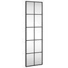 vidaXL N&aacute;stěnn&eacute; zrcadlo čern&eacute; 30 x 100 cm obd&eacute;ln&iacute;k železo