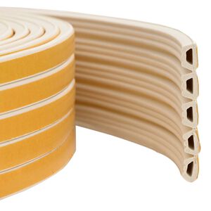 vidaXL Samolepic&iacute; okenn&iacute; těsněn&iacute; B&iacute;l&aacute; 10 x 6 mm 12 m EPDM pěna