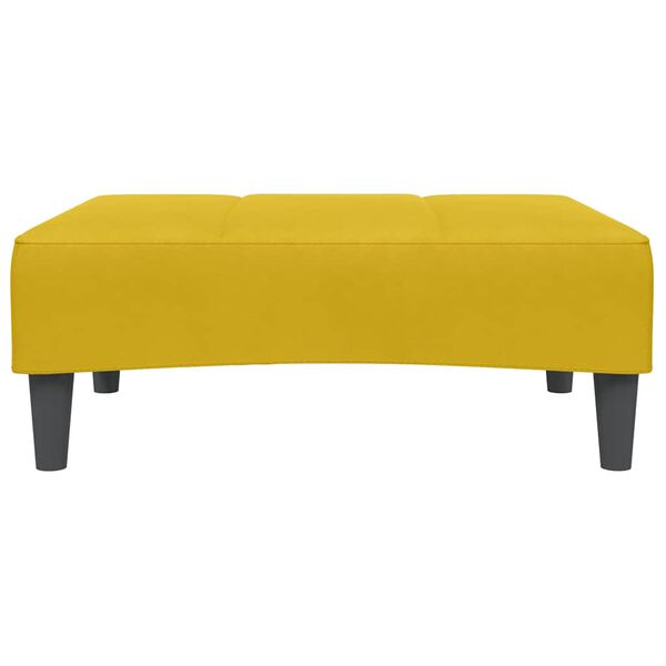 vidaXL Podnožka žlutá 77 x 55 x 31 cm samet