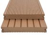 vidaXL Podlahov&aacute; deska 4 pcs Teak Dřevoplast