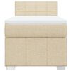 vidaXL Box spring postel s matrac&iacute; kr&eacute;mov&aacute; 100 x 200 cm textil