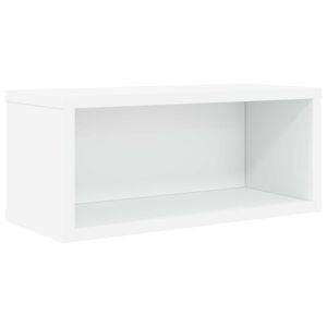 vidaXL &Uacute;ložn&yacute; stojan na CD B&iacute;l&aacute; 40 x 17 x 17 cm Kompozitn&iacute; dřevo